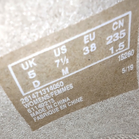 Collection by Clarks Women's‎ Tan/Blush Leather Comfort Slip-On Heel Shoes - Picture 11 of 12